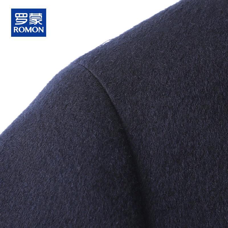 ROMON Мужское демисезонное пальто средней длины из смесовой шерсти