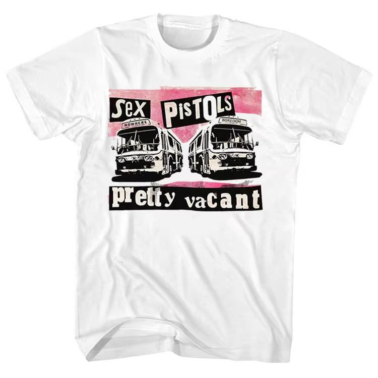 SEX PISTOLS Rock Album Yellow Band TShirt Cotton Graphic Tee Men Women Summer Streetwear