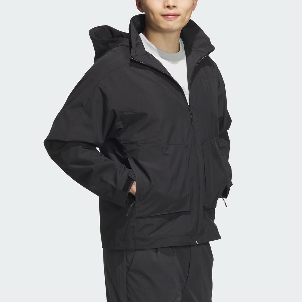 Adidas Мужская водонепроницаемая спортивная куртка Мужские куртки Черная JL6686