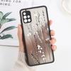 Матовый чехол с цветами для Samsung A05 Funda Galaxy A55 5G A54 A53 A52 A35 A34 A33 A14 A13 A12 A22 A23 A32 A51 A72 A73 M31 Твердый чехол