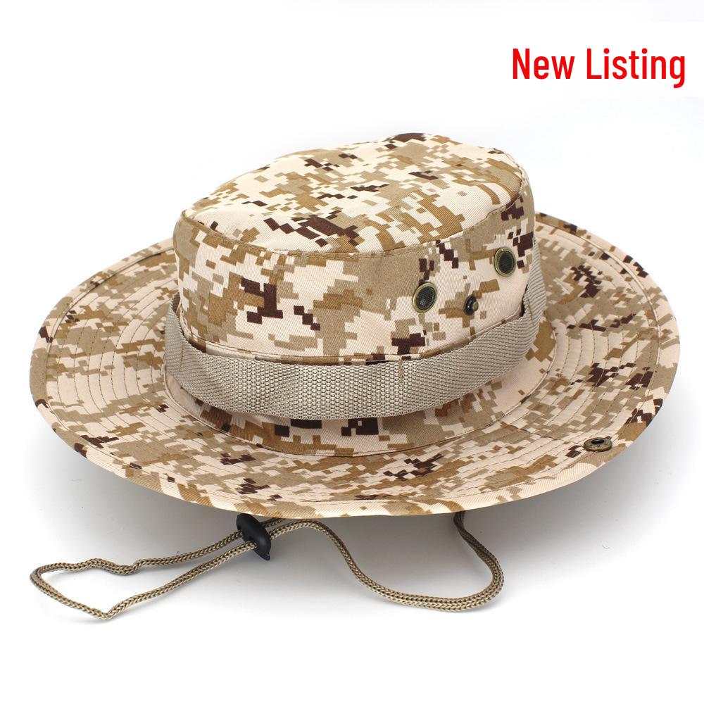 Unisex Outdoor Camouflage Boonie Hat for Camping, Fishing, and Travel - Sun Protection Included