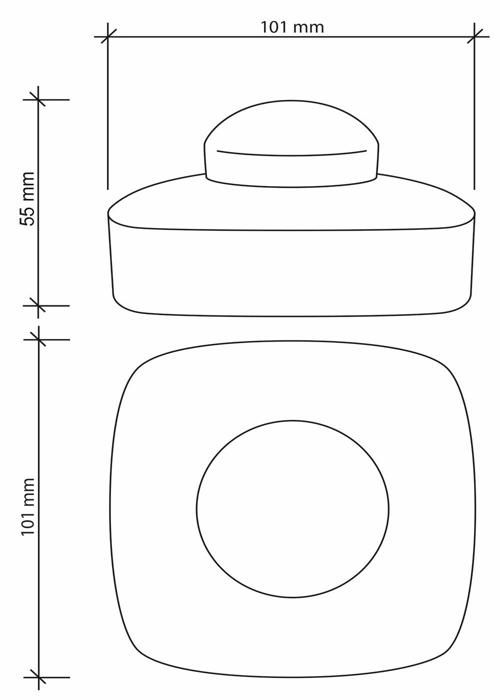 Détecteur de mouvement - SEBSON - IROUTD - IP65 - 20x4m - 360°