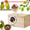 Parakeet Ne St Box Bird House Wood Breeding Box for Lovebirds Parrotlets Mating