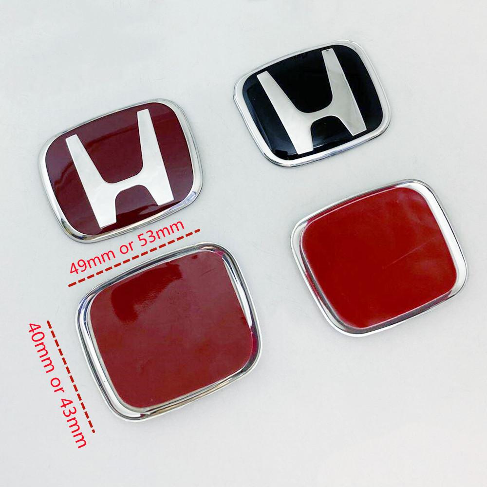 YTR11PCS Honda Steering Wheel Emblem H-Sticker in Red Black Blue - Interior Modification for Accord City CRV Jade Fit Odyssey Hybrid
