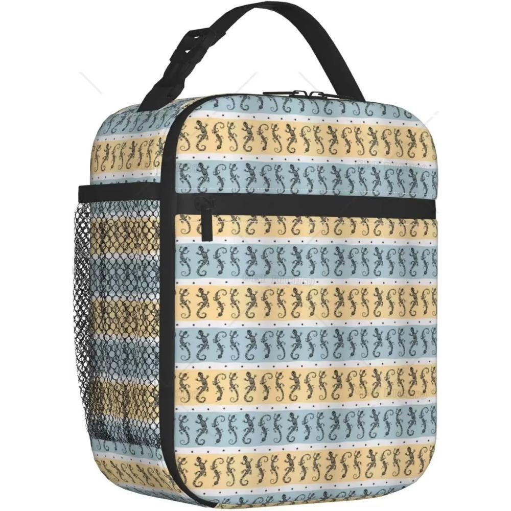 Ланч-бокс с рисунком краба и морских животных для женщин, мужчин, мальчиков, девочек, переносная изолированная сумка для обеда, многоразовая замораживаемая сумка-органайзер