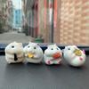 Hamster Car Decor Accessory Easy To Install Dashboard Ornament Fun Hamster Eating Seeds Vehicle Figurine for Interior