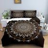 Mandala Duvet Cover Set King Queen Twin Full Size Moon Sun Eye Boho Chic Floral Polyester Quilt Cover for Kid Boys Bedding Set