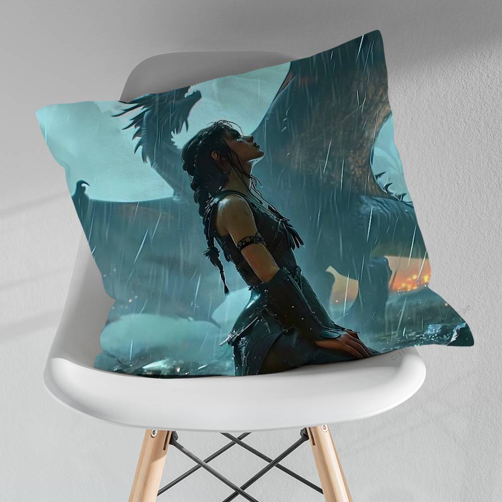 Art FFourth WWing Novel pillow over living room sofa cushion cover home decoration bedroom room bed pillow cover
