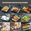 Removable Stainless Steel Baking Pan with Cooling Rack Oven Rack BBQ Tray  for Cooking Roasting