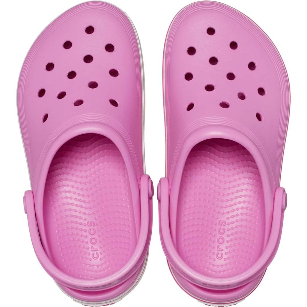 Детские клоги Crocs Off Court, цвет Таффи Пинк, 20 см