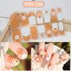 Semi Cured Gel Nail Stickers Floristic Gel Nail Polish Strips Nail Patch  DIY Nail Art Making