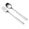 Korean Style Long Handle 304 Stainless Steel Ladle and Soup Spoon Set