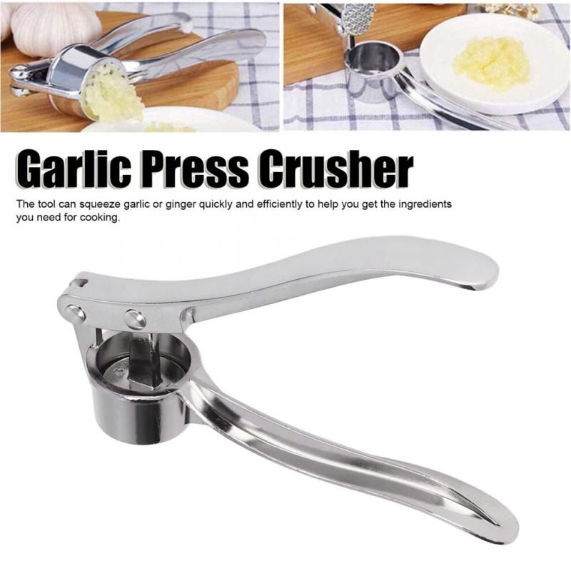 Garlic Press Crusher Handheld Ginger Mincer Tools