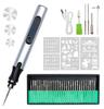 Аккумуляторная электрическая гравировальная ручка с 3 регулируемыми скоростями для ювелирных изделий, дерева, металла, стекла, камня