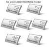 For Volvo AWD RECHARGE Sticker Volvo Trunk Sticker