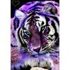 5D DIY Diamond Painting Purple Tiger Diamond Embroidery Cross Stitch Round/Square Rhinestone Mosaic Picture Home Decoration Gift