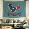 Custom Name Houston Texans Printed Tapestry – Wall Hanging for Bedrooms, Dorms, and Home Decor