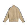Adidas Originals Trefoil MW TT Casual Stand Collar Plaid Track Jacket Men Outerwear Beige GN3795