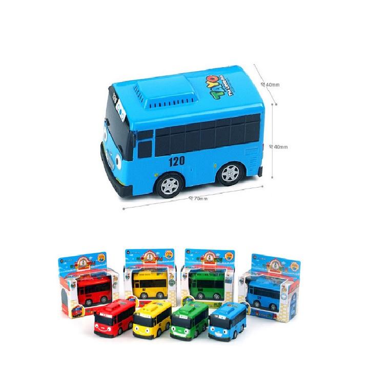 Происхождение Корейская модель - TAYO The Little Bus, синий цвет, 4 шт. с инерционным механизмом (Tayo, Gani.Rogi, Lani)