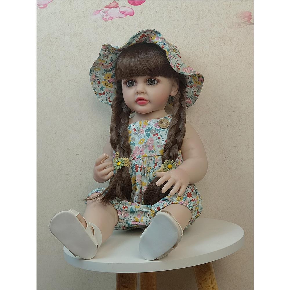 55 см куклы реборн, полностью силиконовые детские реалистичные куклы для новорожденных девочек, куклы принцессы для девочек, подарок на день рождения