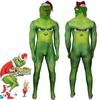 Праздничный зеленый монстр Гринч Рождественский костюм для косплея Zentai Боди Комбинезон