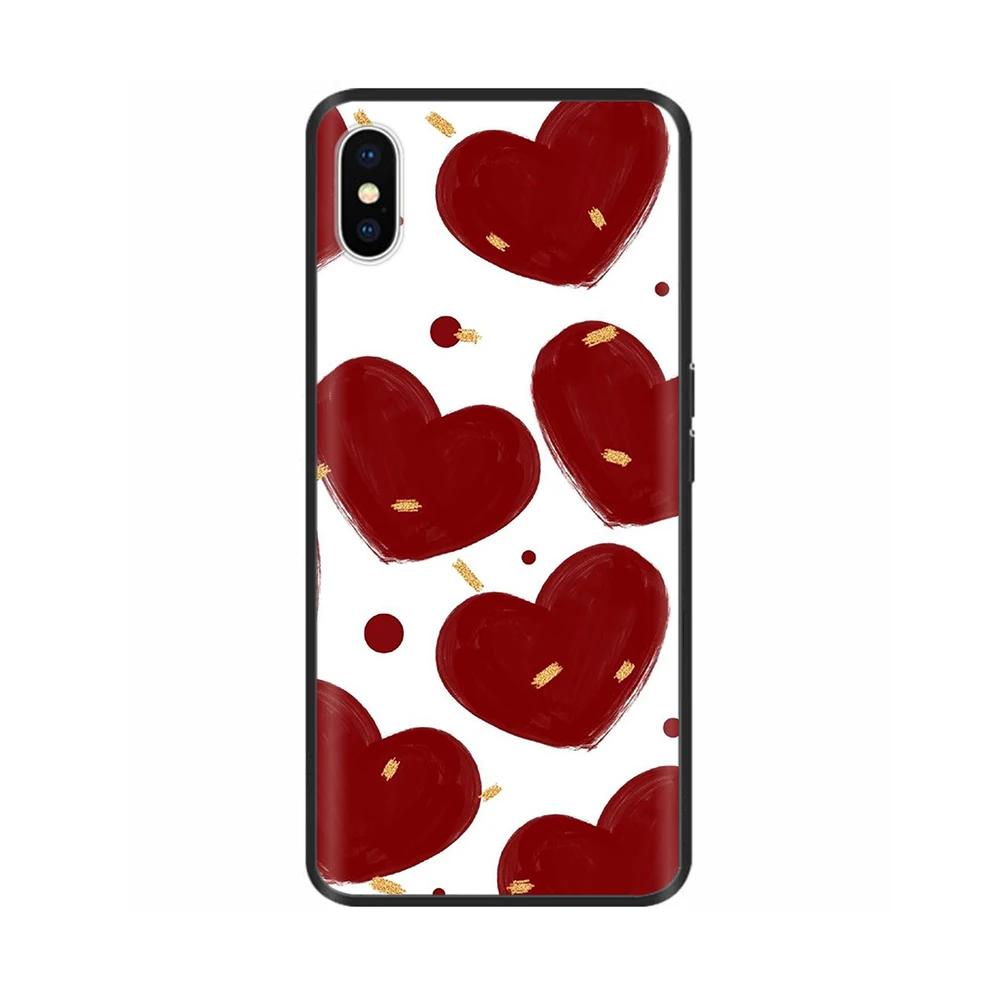 Для iPhone X XS Цветы Мягкие ТПУ Силиконовые Чехлы для Телефона Ударопрочная Крышка Для iPhone X Xs Max XR Мягкий Жидкий Корпус Fundas Capa