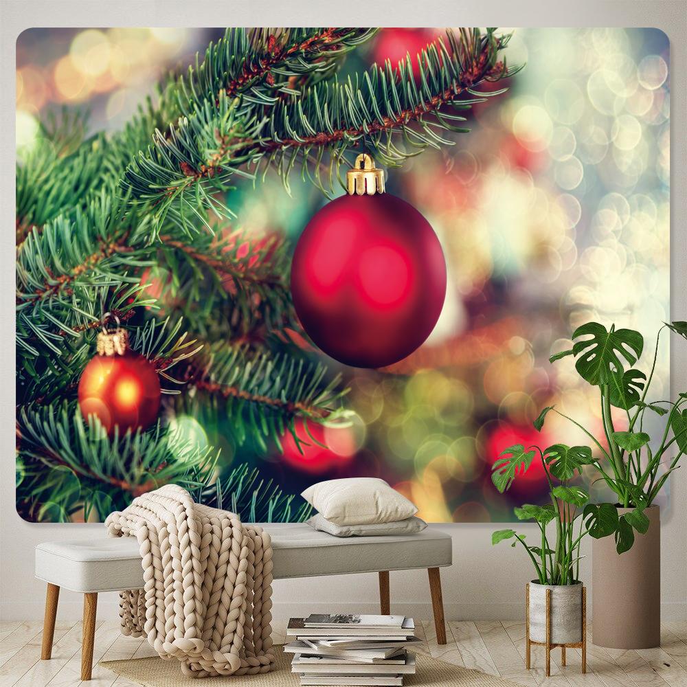 Новый год Рождество домашний гобелен психоделическая сцена настенный богемный фон ткань украшение стены