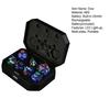 1 набор светодиодных светящихся игральных костей USB-перезаряжаемые RGB светящиеся многогранные игральные кости D4 D6 D8 D10 D12 D20 мигающие игральные кости для взрослых семейная вечеринка настольная игра