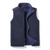 Men's Double-Sided Polar Fleece Vest for Autumn and Winter Outdoor Leisure