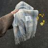High-End Women's Plaid Scarf: Versatile Korean-Style Winter Snood & Shawl
