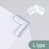 Transparent Children's Table Corner Protector - Thickened, Right Angle, Soft Anti-Collision Cover for Household Safety