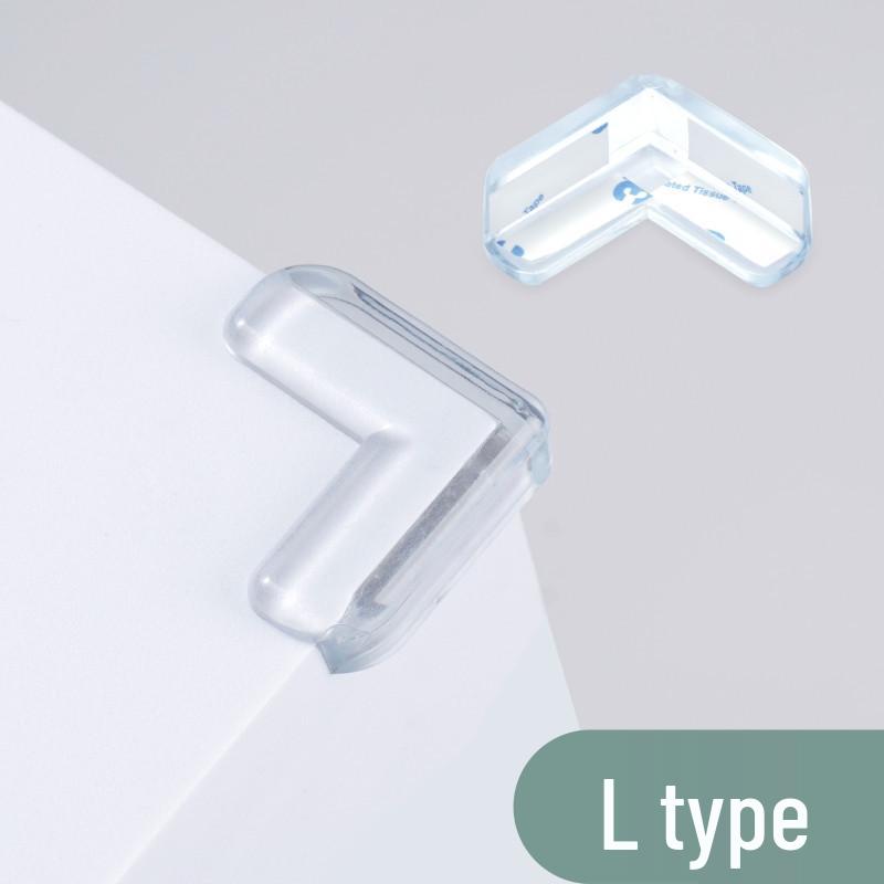 Transparent Children's Table Corner Protector - Thickened, Right Angle, Soft Anti-Collision Cover for Household Safety