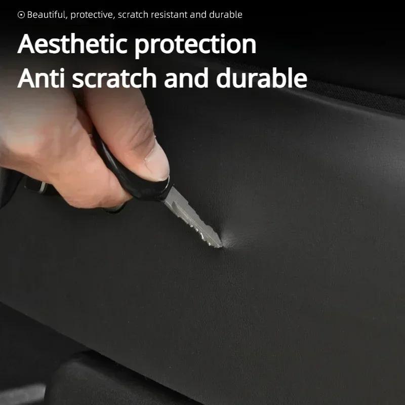 Защитные накладки на двери автомобиля для Tesla Model Y Juniper/Model3 Highland Кожаная наклейка Защитные коврики для боковин сидений Накладка Автомобильные аксессуары 2025