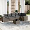 VidaXL Garden Lounge Set with Cushions 7 Pcs, Patio Sofas, Patio Furniture Set, Outdoor Furniture, Grey 3222599