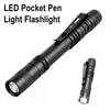 LED Pocket Pen Light Flashlight Small Mini PenLight with Clip Penholder Perfect Flashlights for Inspection Work Repair Camping