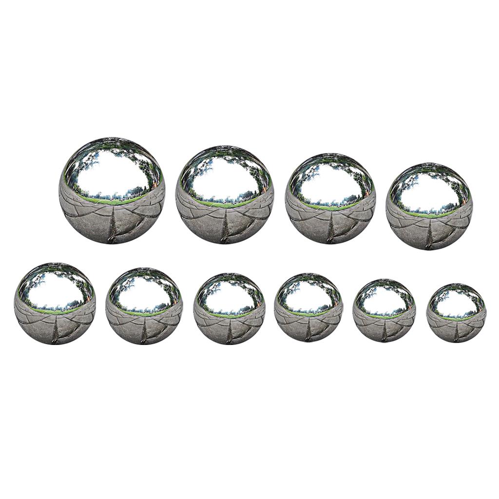 Gazing Balls Stainless Steel Chrome Hollow Ball Garden Reflective Mirror Lightweight decor