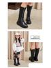 Girls' High-Top Princess Boots: Fashion Show Performance Simple Long Boots