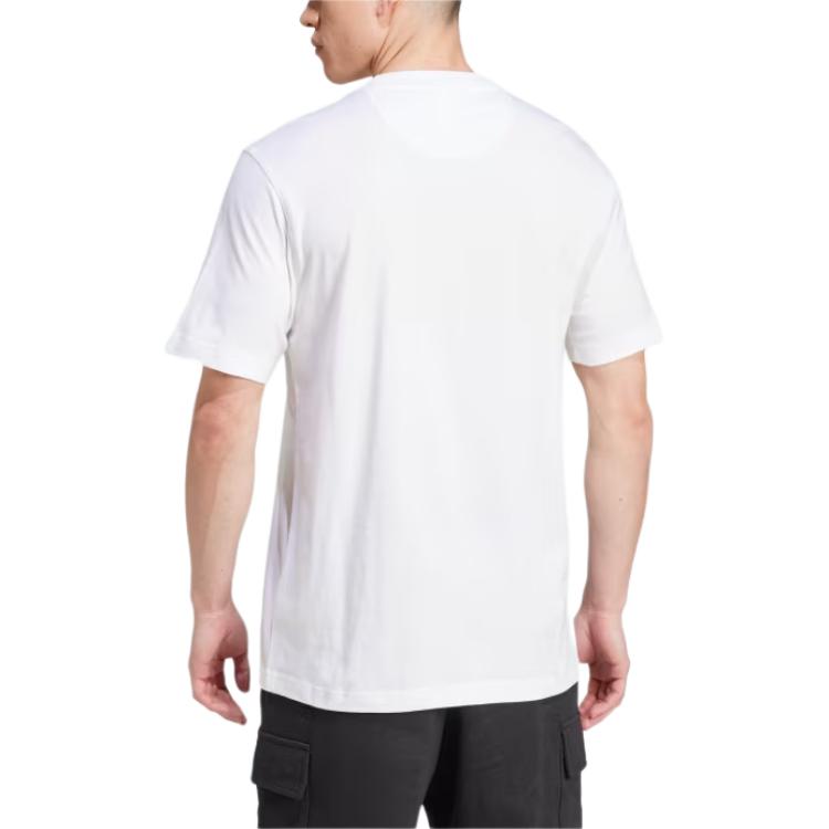 adidas Футболка Trefoil Essentials Белая Мужская Уличная одежда IZ2098