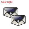 100 LED Solar Wall Lights Outdoor Solar Lamp Waterproof Motion Sensor Solar Powered Sunlight Street Light for Garden Decoration