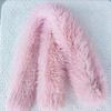 New Faux Fur Women Scarf Long Fluffy Shawl Wrap Solid Color Winter Warm Neck Cover