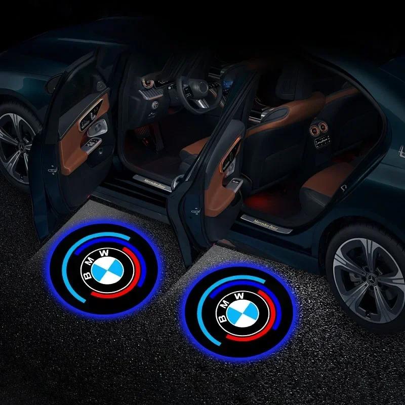 BAGP9 2026 Car Sticker LED Car Door logo Projector Emblem Welcome Light For BMW E90 E91 E92 E60 E61 F11 F10 F07 E63 E64 F12 F13 F30 E8