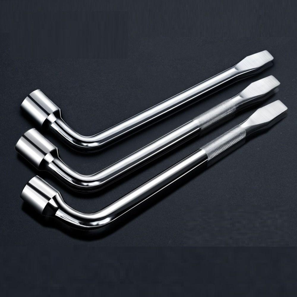 Hand Tool L Type Change Pry Bar Car Tyre Removal Tool Auto Spanner Lug Nut Wrench Socket Wrench