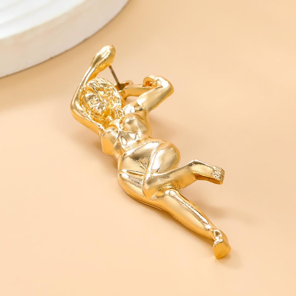 Женские панк-серьги в форме тела, серьги-гвоздики, ювелирные аксессуары