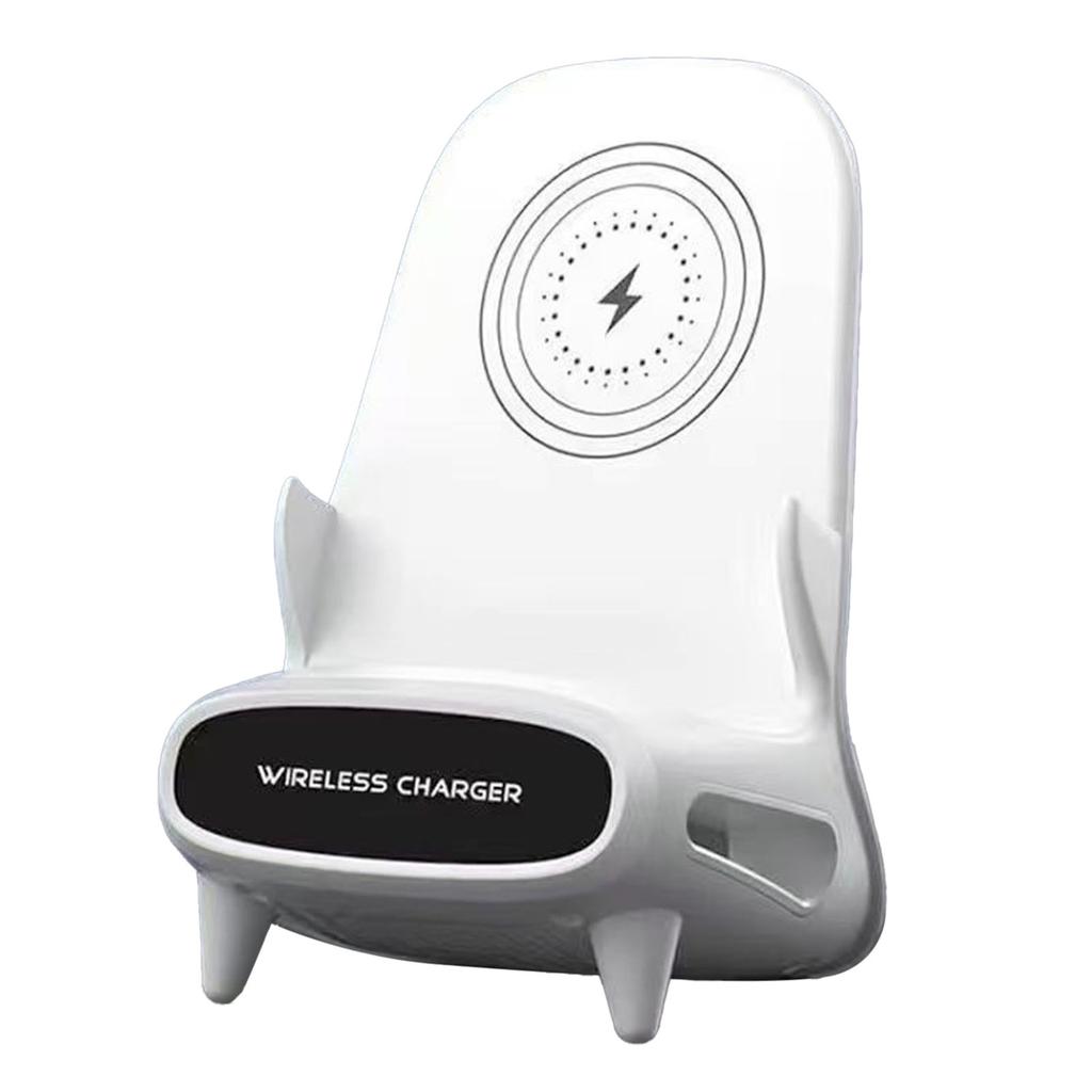 Беспроводная зарядная подставка-стул, Hands Free, чувствительное срабатывание, беспроводное зарядное устройство для телефона для спальни, офиса, путешествий