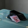 Poker Card Dispenser Portable Standard Size Card Dealing Shoe Dealer Holder Clear Discard Tray Casino Board Game Table Accessory