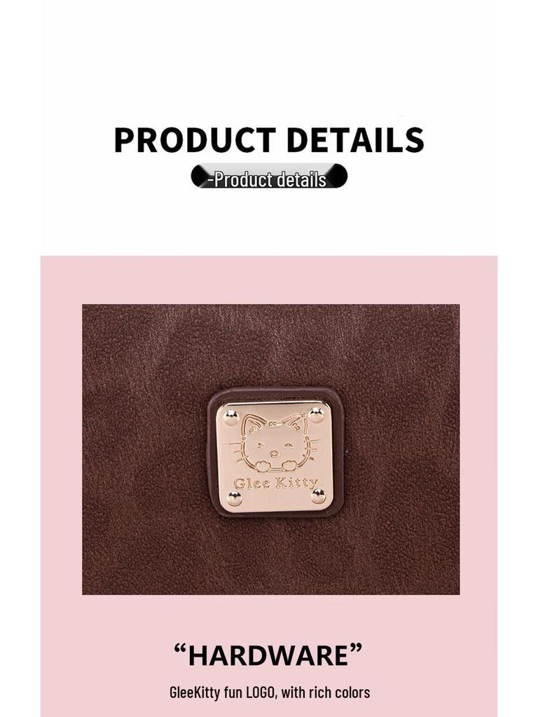 GLEE KITTY Ретро сумка-кроссбоди в форме полумесяца - 2025 Универсальная женская сумка на плечо и для ношения в руке