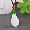 Natural Nephrite White Jade Flower Necklace Women Fine Jewelry Genuine Chinese Hetian Jade Orchid Flower Pendant Amulet Necklace