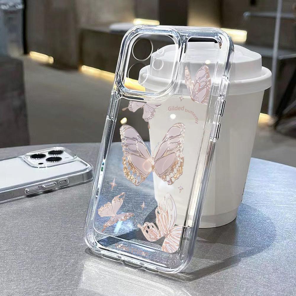 Soft Clear Phone Case For iPhone 11 Case iPhone 13 14 12 15 Pro Max XS Max XR X 7 8 Plus SE Shockproof Aesthetic Flower Cover