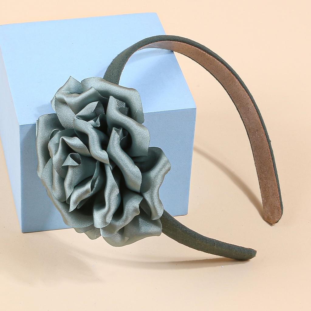 Модные цветочные повязки на голову для женщин, тканевые пластиковые повязки для волос, атласная цветочная повязка, женские, для девочек, детские аксессуары для волос