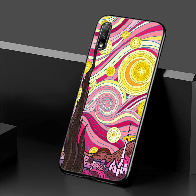 Van Gogh Starry Sky Art Case For Huawei Honor 10X Lite 7A 8A 9X 20 Pro 7S 8C 8S 8X 9A 9C 10i 20i 30i 20E 20S 8 10 Lite Cover